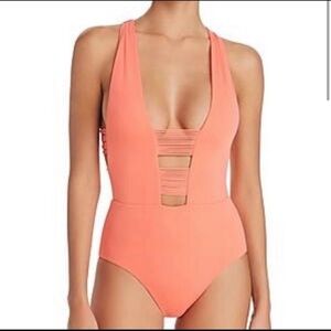 Isabella Rose Coral One-Piece Swimsuit